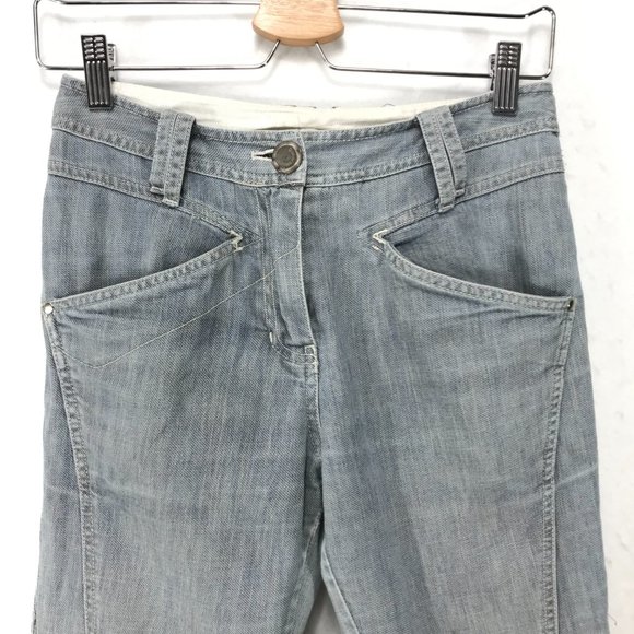 Donoratico by Ding Yong Jeans Womens Small 27 Straight Leg Light Wash RARE - Picture 5 of 15